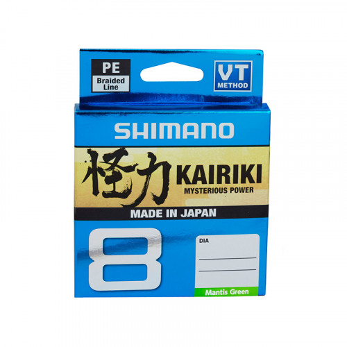 Леска плетёная SHIMANO Kairiki 8 PE 150 м зеленая 0.06 мм 5.3 кг