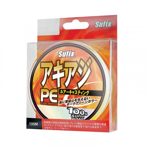 Леска плетеная SUFIX PE Glide Master желтая 135 м 0.12 мм 8.1 кг PE0.6