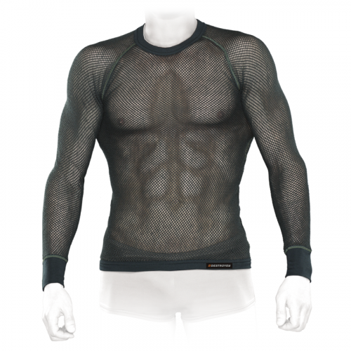 Tramp футболка с длинным рукавом мужская Super Mesh Active (хаки) / L